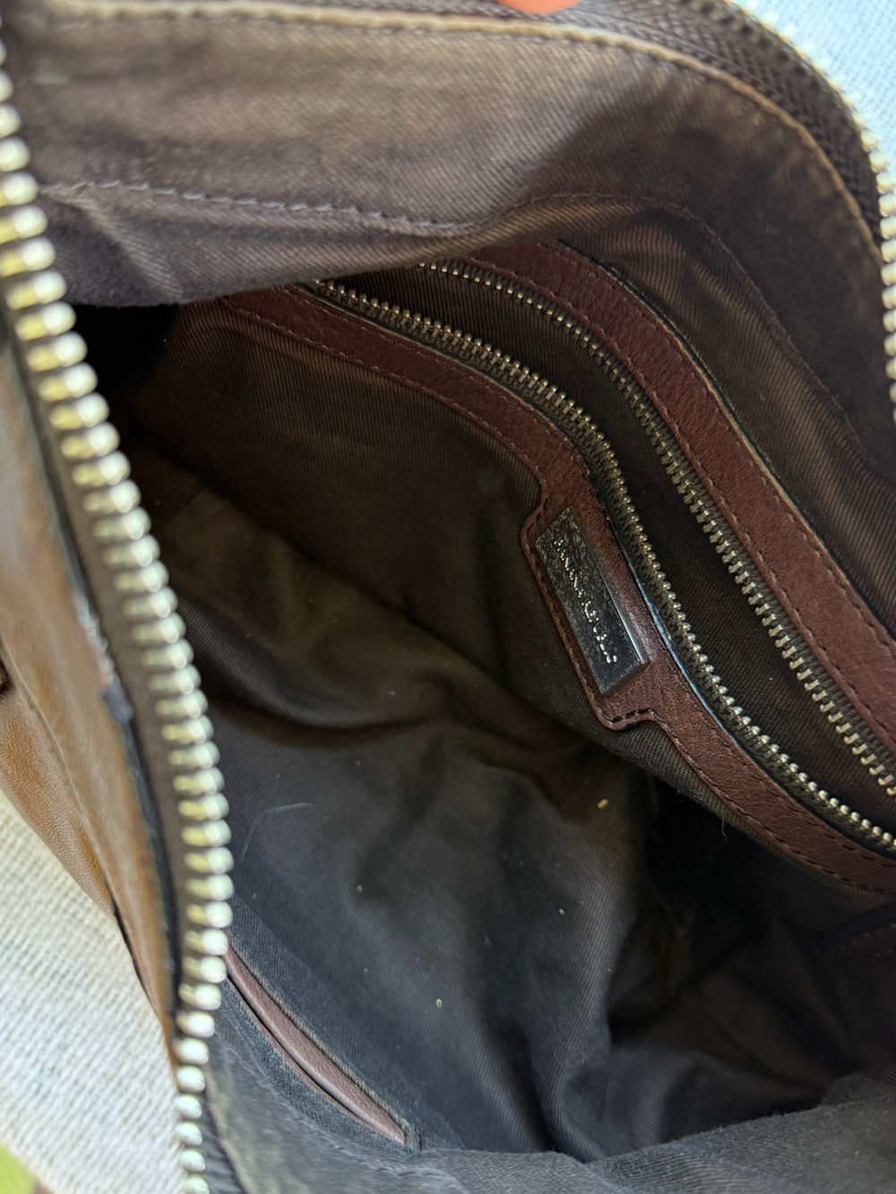 Banana Republic Chocolate Brown Leather Shoulder Bag - Picture 7 of 10